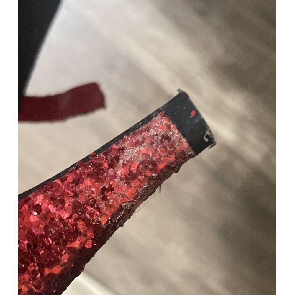 Spirit Halloween✨Red Glitter Mary Jane Heels Rocky Horror Dorothy Size 8 - Picture 4 of 5